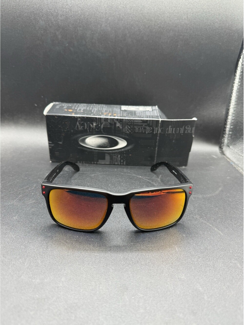 Oakley Holbrook Nicky Hayden Ducati Matte Black/Ruby Iridium Lenses OO9102-14